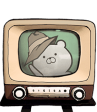 The world of the stylish bear sticker #10156498