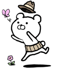 The world of the stylish bear sticker #10156504