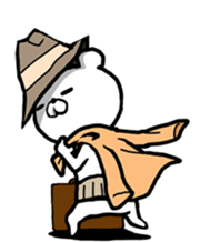 The world of the stylish bear sticker #10156506