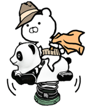 The world of the stylish bear sticker #10156507