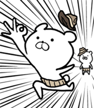 The world of the stylish bear sticker #10156508