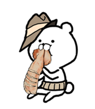 The world of the stylish bear sticker #10156513