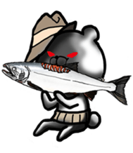 The world of the stylish bear sticker #10156515