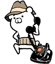 The world of the stylish bear sticker #10156518