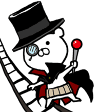 The world of the stylish bear sticker #10156523