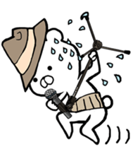 The world of the stylish bear sticker #10156529