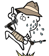 The world of the stylish bear sticker #10156530