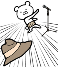 The world of the stylish bear sticker #10156531