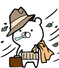 The world of the stylish bear sticker #10156532