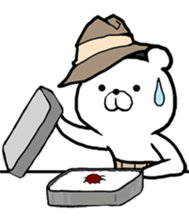 The world of the stylish bear sticker #10156535