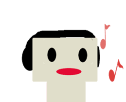 Is pretty; faintly robot "hono Robo" sticker #10156595