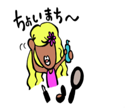 Japanese GANGURO GAL sticker #10157187