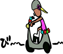 Japanese GANGURO GAL sticker #10157215