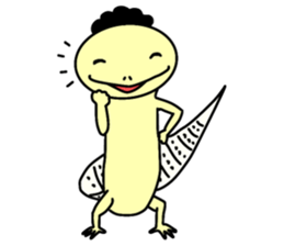 The lizard which speaks language of cats sticker #10157417