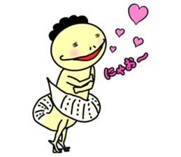 The lizard which speaks language of cats sticker #10157424