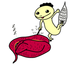 The lizard which speaks language of cats sticker #10157429