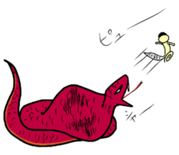 The lizard which speaks language of cats sticker #10157430