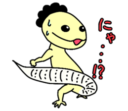 The lizard which speaks language of cats sticker #10157432