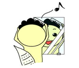 The lizard which speaks language of cats sticker #10157437