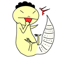 The lizard which speaks language of cats sticker #10157439