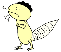 The lizard which speaks language of cats sticker #10157445