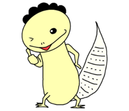 The lizard which speaks language of cats sticker #10157446