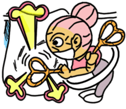 Pink Grand Mother Angel sticker #10157850