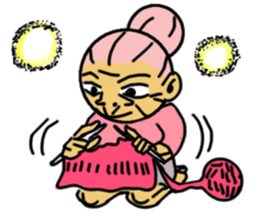 Pink Grand Mother Angel sticker #10157853