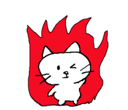 White Cat  (World) sticker #10157869