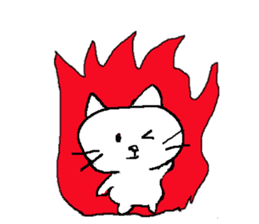 White Cat  (World) sticker #10157869