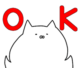 White Cat is a loser sticker #10158082