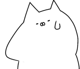 White Cat is a loser sticker #10158087