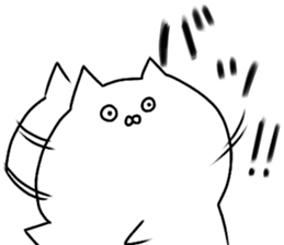 White Cat is a loser sticker #10158095