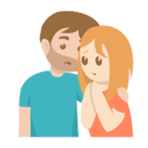 Young couple: John and Lucy in love sticker #10158991