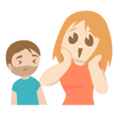 Young couple: John and Lucy in love sticker #10158992