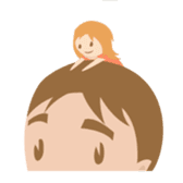 Young couple: John and Lucy in love sticker #10159008