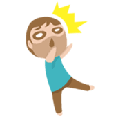 Young couple: John and Lucy in love sticker #10159012