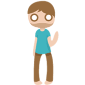 Young couple: John and Lucy in love sticker #10159013