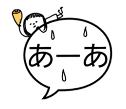 The eyebrows appearance on to a balloon sticker #10159621