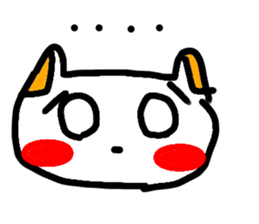 The cat and good friends sticker #10160128