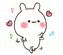 Lovely white rabbit chan sticker #10160259