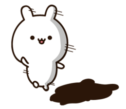 Lovely white rabbit chan sticker #10160265