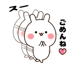 Lovely white rabbit chan sticker #10160270