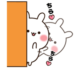 Lovely white rabbit chan sticker #10160295