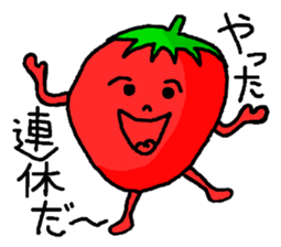 Strawberry ichigo of the sluggard sticker #10160489