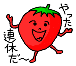 Strawberry ichigo of the sluggard sticker #10160489