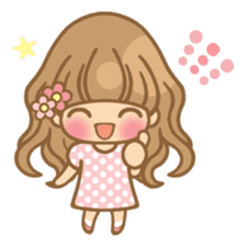 The girl who loves pink(no.3) sticker #10160745