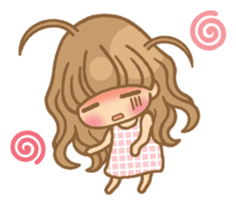 The girl who loves pink(no.3) sticker #10160760