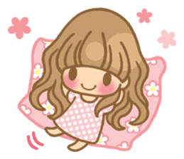 The girl who loves pink(no.3) sticker #10160774