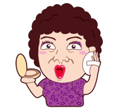 Funny madam Sticker of Japan,Osaka.PART2 sticker #10161128